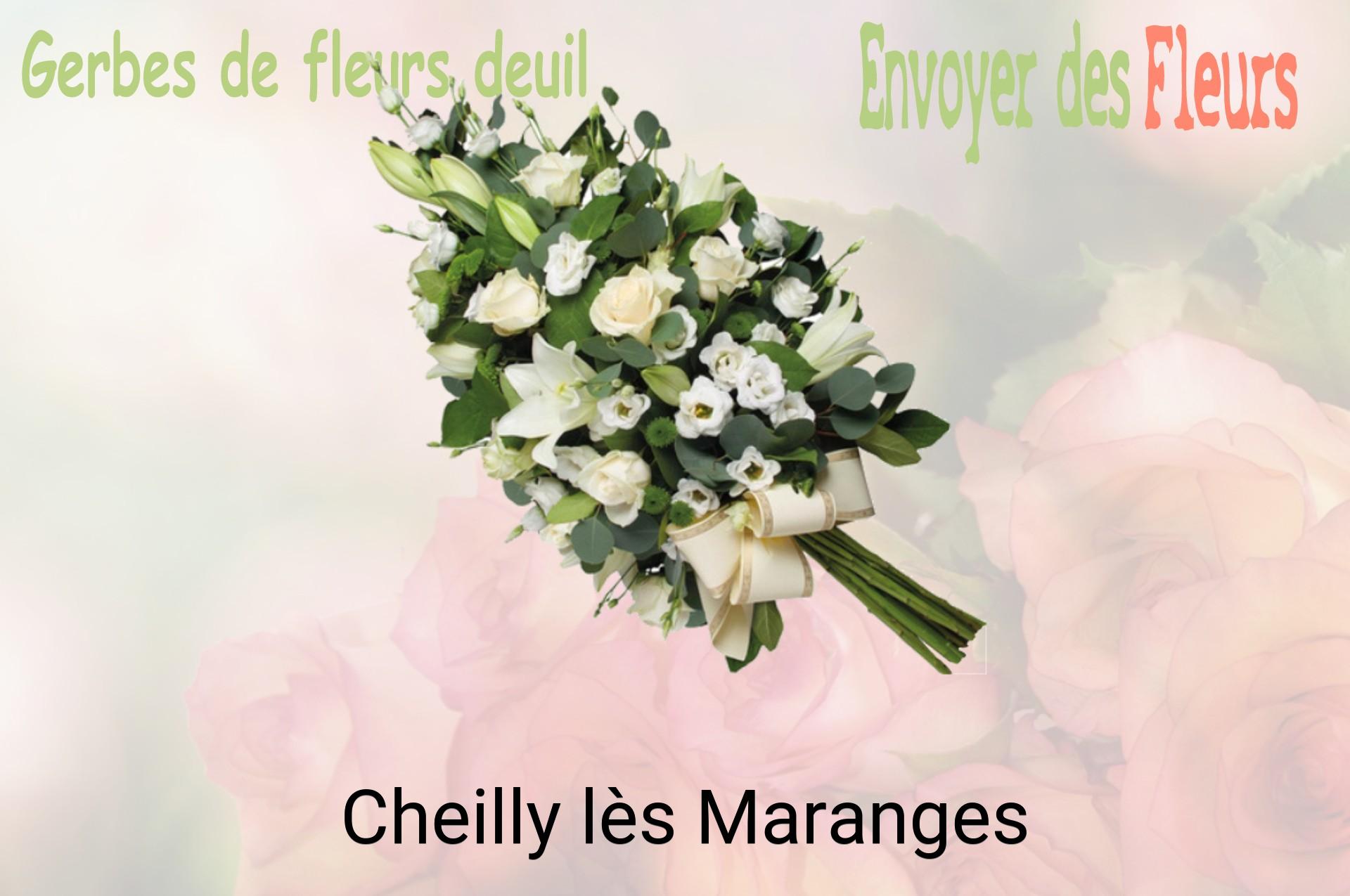 Gerbe de fleurs de deuil livrée à Cheilly-lès-Maranges